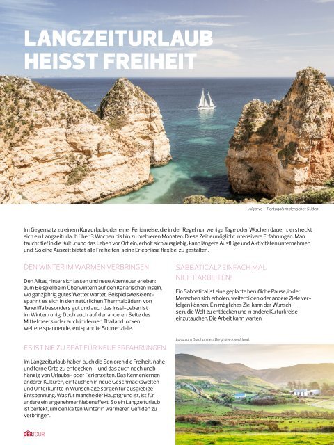 DERTOUR Magalog Langzeiturlaub