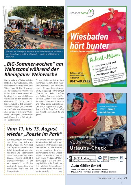 DER BIEBRICHER, Nr. 380, Juli 2023