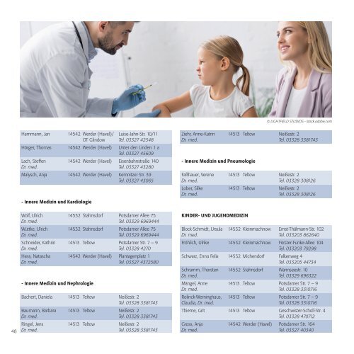 Gesundheitswegweiser Potsdam und Umgebung 2023/24