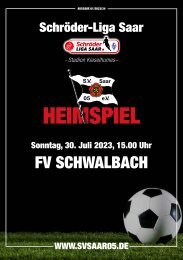 05er Magazin - 1. Spieltag FV Schwalbach