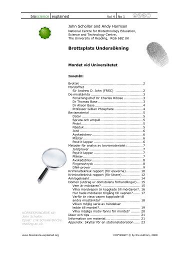 För läraren endast (allting) - Bioscience Explained