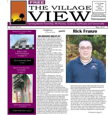 May - The Village View Community Newspaper