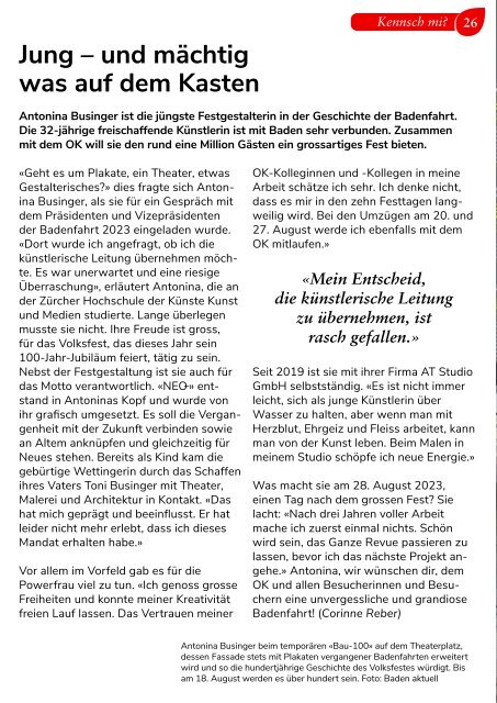 Baden aktuell Magazin August 2023