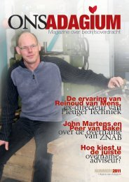 OnsAdagium Magazine 1-2011