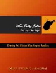 West Virginia Letters for First Lady Cathy Justice