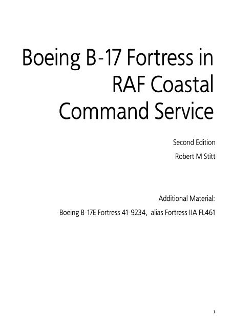 B-17 CC Additional Material by Robert M Stitt