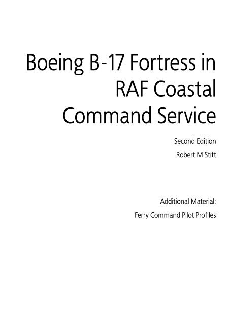 B-17 CC Additional Material by Robert M Stitt