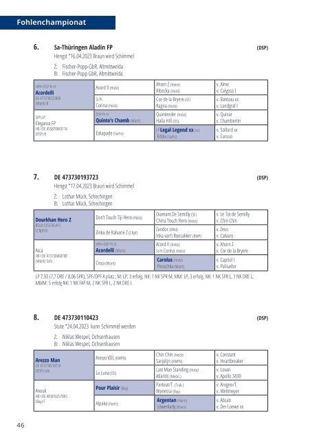 Katalog Dressurfestival + Fohlenchampionat 2023