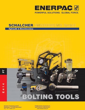 Enerpac Bolting Tools Catalog Português - Schalcher Engineering GmbH