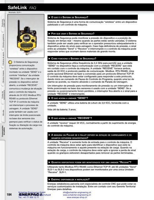 Enerpac Workholding Catalog Português - Schalcher Engineering GmbH