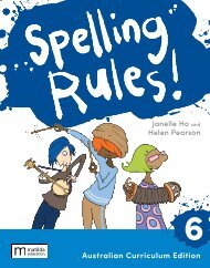 Spelling Rules! 6 Australian Curriculum 3e sample/look inside 