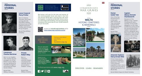 CWGC - Malta leaflet  2023 