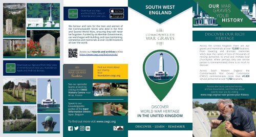 CWGC - UK leaflet - 2023 - South West England 