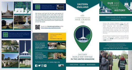 CWGC - UK leaflet - 2023 - Eastern England 