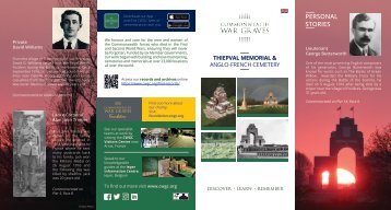 CWGC - Thiepval leaflet - 2023 