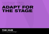 How to adapt for the stage