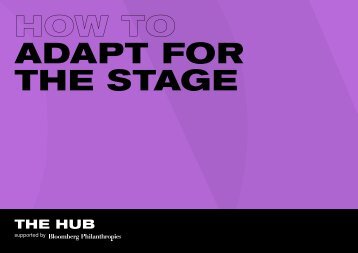 How to adapt for the stage