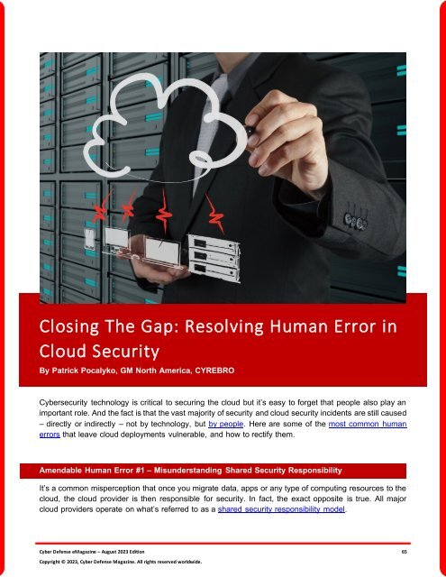 The Cyber Defense eMagazine August Edition for 2023