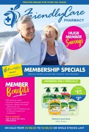 FriendlyCare Pharmacy August Catalogue