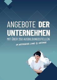 Ausbildungs-Navi für das Weimarer Land und Weimar 2024 Anzeigenteil