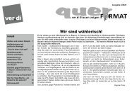 Zeitschrift quer ver.di-Frauen Bayern (2/2023) Wir sind wählerisch!