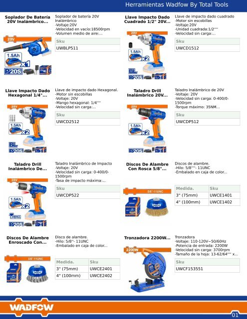 Catalogo Wadfow by Total Tools 2023