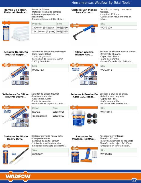 Catalogo Wadfow by Total Tools 2023
