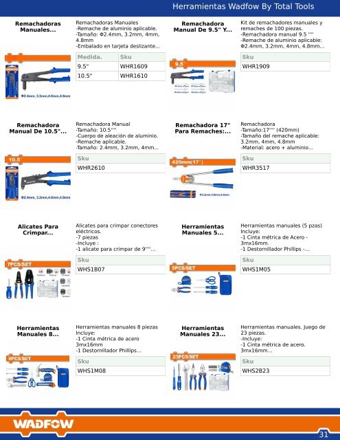 Catalogo Wadfow by Total Tools 2023