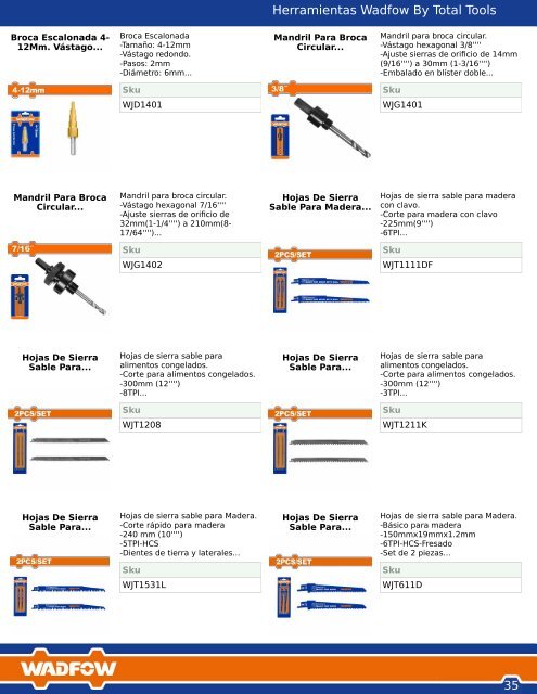 Catalogo Wadfow by Total Tools 2023