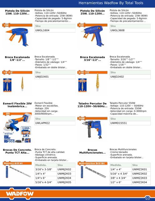 Catalogo Wadfow by Total Tools 2023