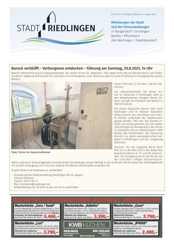 01.08.2023 Amtliches Mitteilungsblatt Riedlingen