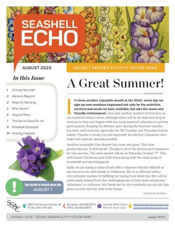 SSAC Echo | August 2023