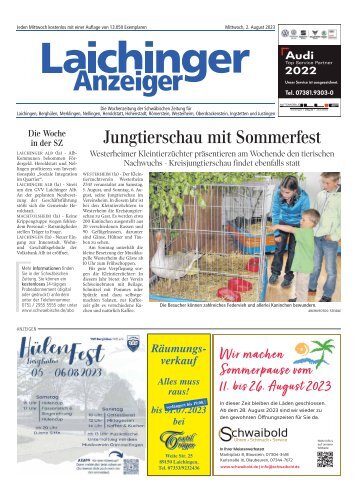 02.08.2023 Laichinger Anzeiger