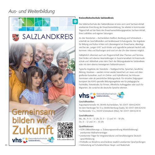 Familienwegweiser Salzlandkreis 2023/24