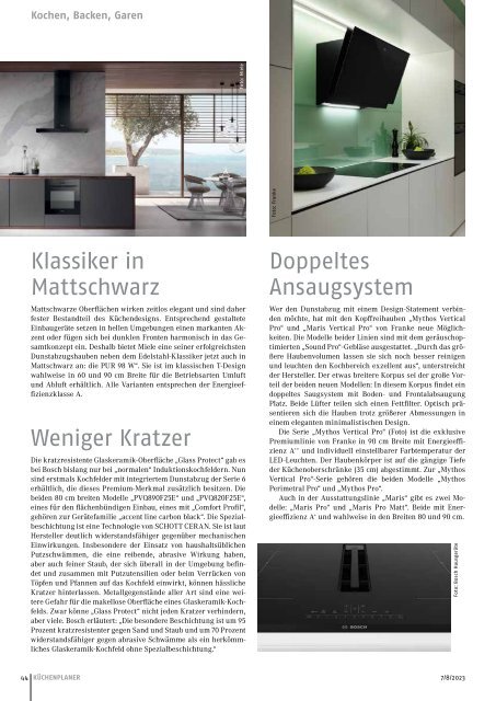 KÜCHENPLANER Magazin 7 / 8 2023