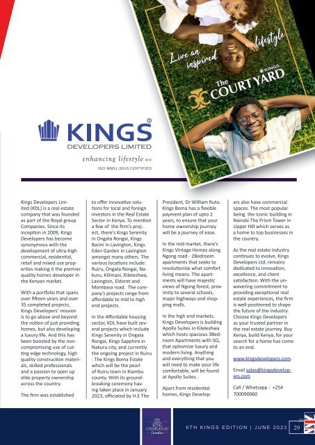 Karibu Magazine (Kings Edition) 2023