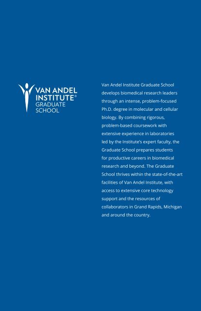 Van Andel Institute Graduate School 2023 Convocation & Commencement Program