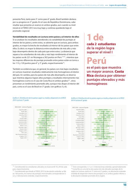 Los aprendizajes fundamentales en América Latina y el Caribe ERCE 2019