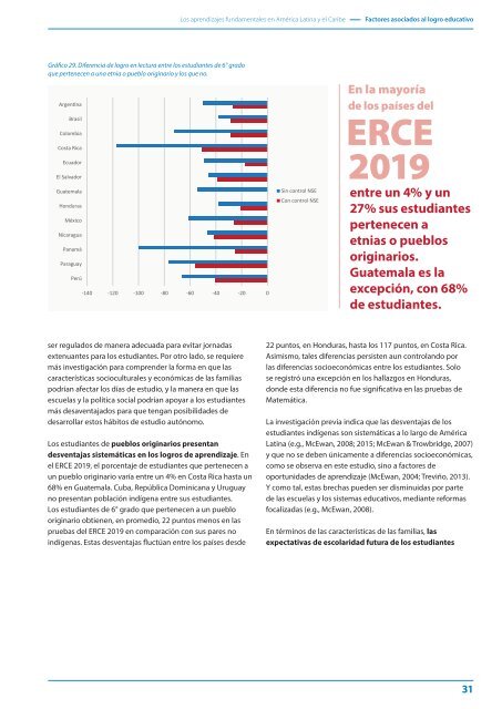 Los aprendizajes fundamentales en América Latina y el Caribe ERCE 2019