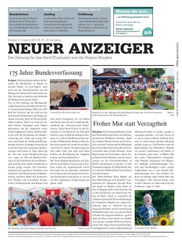 Neuer Anzeiger 4. August 2023