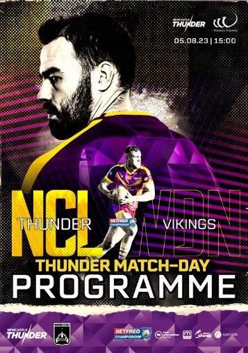 Newcastle Thunder Vs Widness Vikings Programme