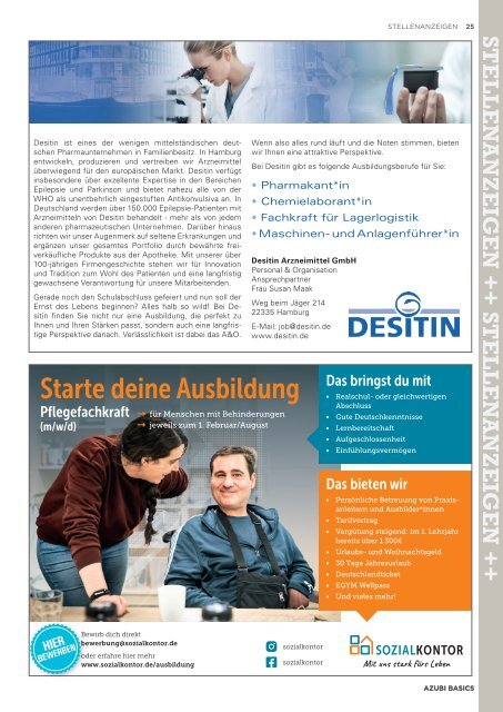 Azubi Basics Ausbildungs-Wissensmagazin 2023 Hamburg - Ausgabe 566E