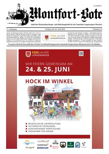 03.08.2023 Montfort-Bote