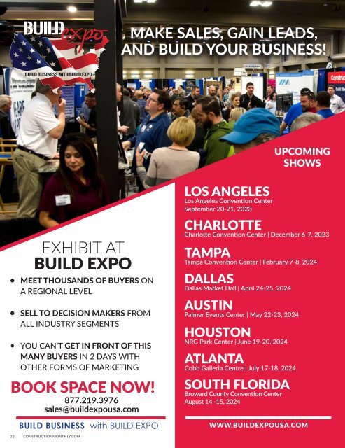 Construction Monthly Magazine | Atlanta 2023 Build Expo Show Edition