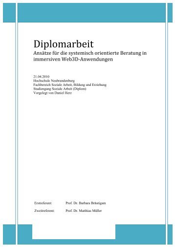 Diplomarbeit - E-Beratungsjournal