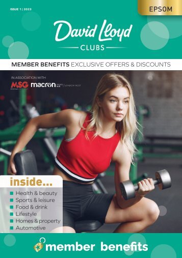 David Lloyd Magazine Member Benefits Epsom 2023