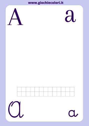 Alfabetiere vuoto da completare con disegni dei bambini (Classe prima scuola primaria)