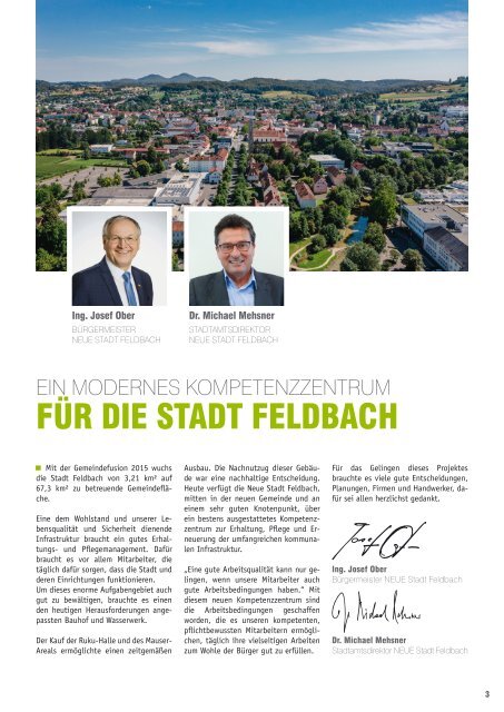 NEUE Stadt Feldbach - Bauhof und Wasserwerk der Stadtgemeinde Feldbach