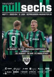 nullsechs Stadionmagazin - Heft 1 2023/24 