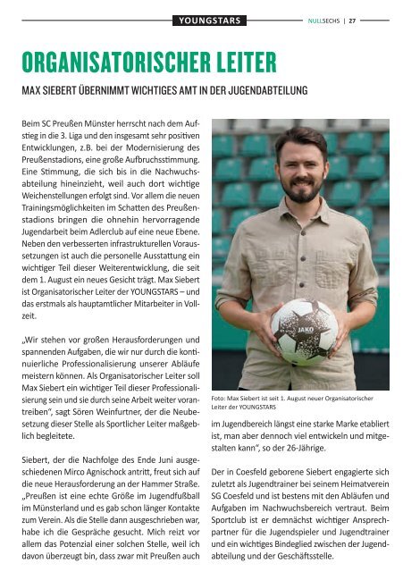 nullsechs Stadionmagazin - Heft 1 2023/24 